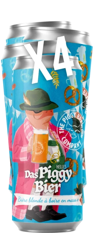 Das Piggy Bier x4