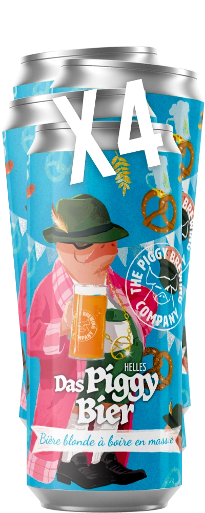Das Piggy Bier x4